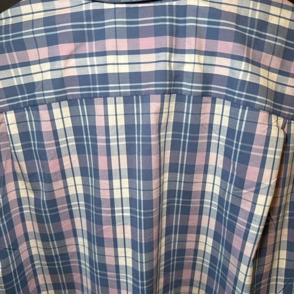 George Mens Shirt Size 2XL  Multicolor Blue Pink Plaid Classic Fit - Picture 6 of 15